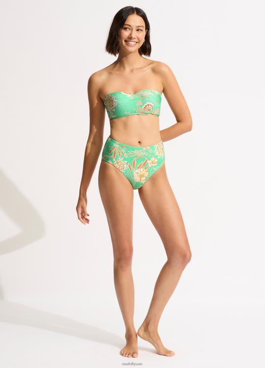 قطعة بيكيني سفلية عالية الخصر من Eden نحيف نعناع Seafolly ملابس سباحة 2JF2D184