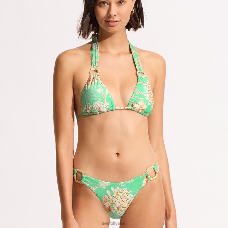 قطعة بيكيني علوية مثلثة الشكل من Eden نحيف نعناع Seafolly ملابس سباحة 2JF2D186
