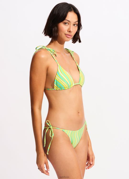 بنطال ريو ذو ربطة جانبية من Mod Squad نحيف انفجار الجير Seafolly ملابس سباحة 2JF2D486