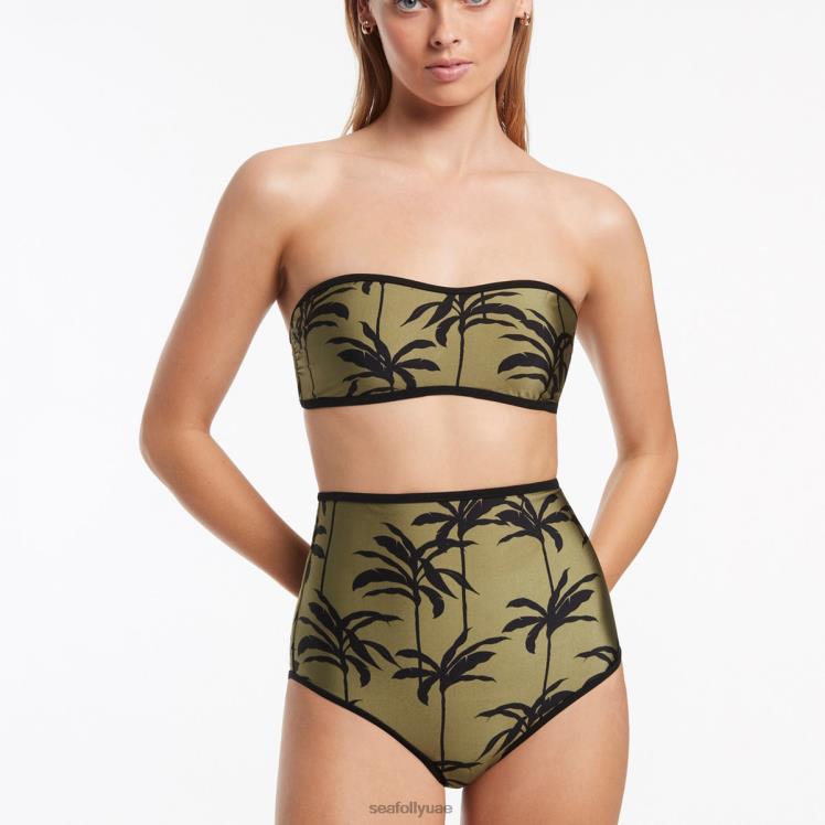 Palme الحد الأدنى من العصابة الأعلى نحيف زيتون Seafolly ملابس سباحة 2JF2D485