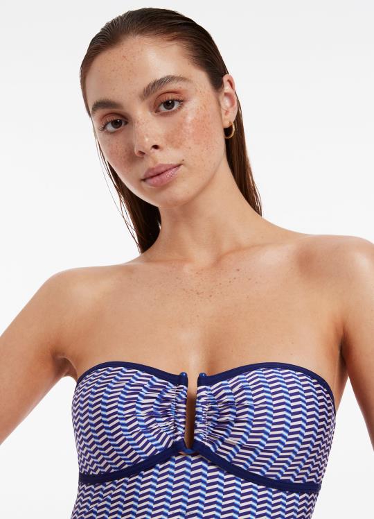 العصابة العمودي قطعة واحدة نحيف الياقوت Seafolly ملابس سباحة 2JF2D101