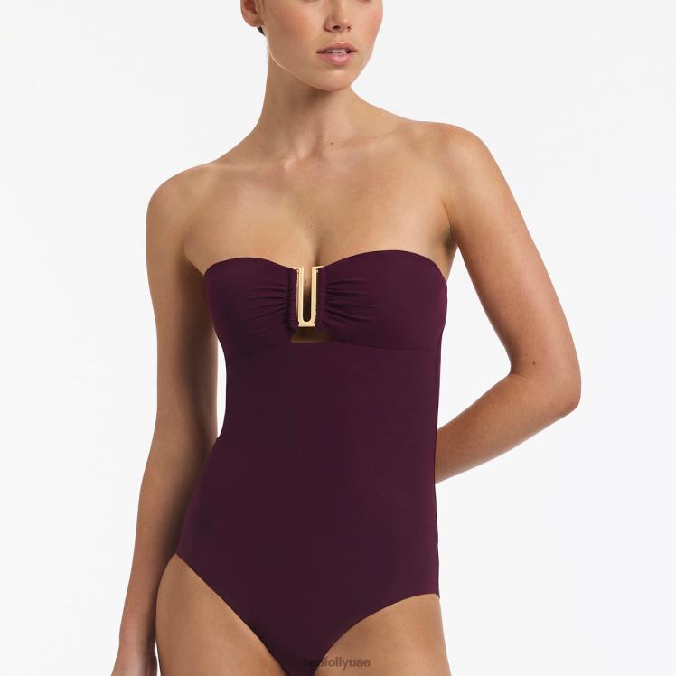 جيتسيت باندو قطعة واحدة نحيف ميناء Seafolly ملابس سباحة 2JF2D111