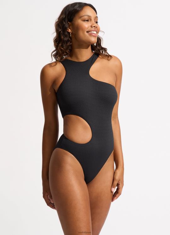 قطع الغوص البحري قطعة واحدة نحيف أسود Seafolly ملابس سباحة 2JF2D146