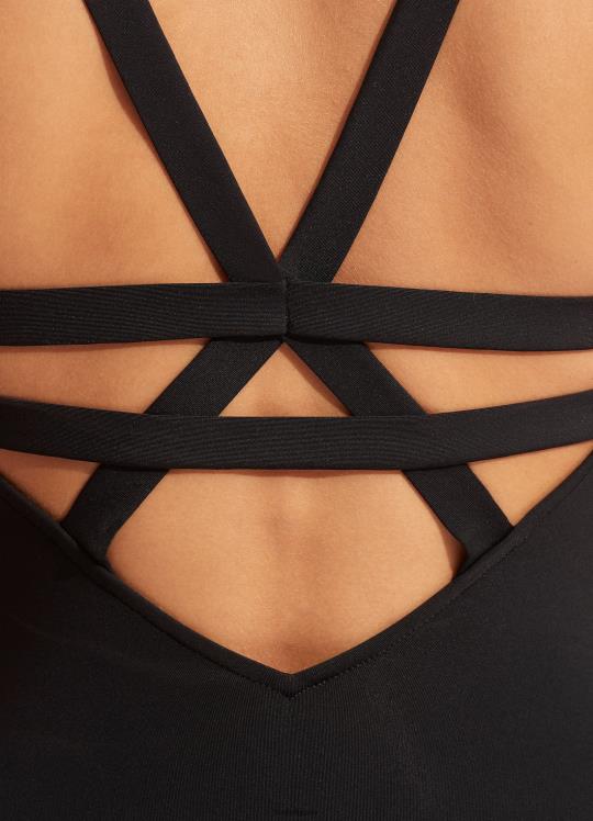 الجماعية العميقة ضد قطعة واحدة نحيف أسود Seafolly ملابس سباحة 2JF2D14