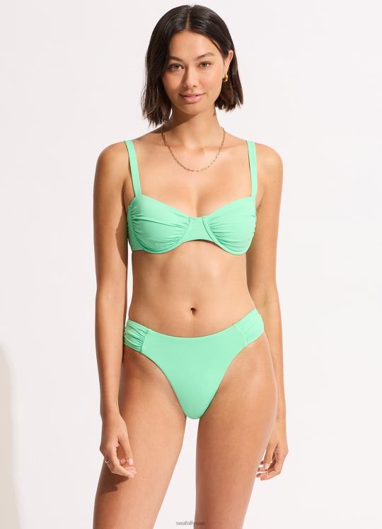 بيكيني علوي مكشكش جماعي نحيف نعناع Seafolly ملابس سباحة 2JF2D245