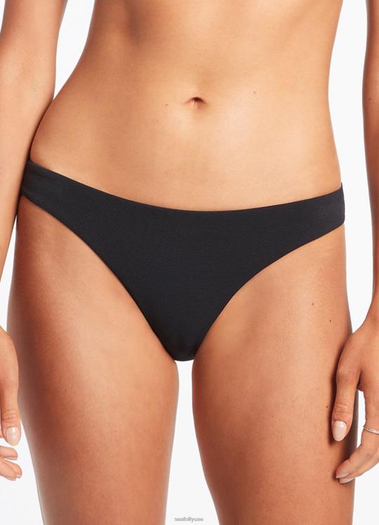إيسلا ضلع محب بانت نحيف أسود Seafolly ملابس سباحة 2JF2D275