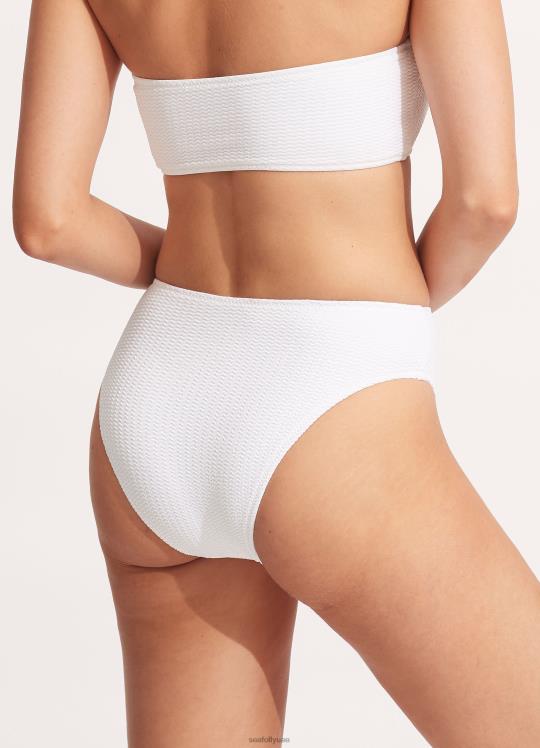 الغوص البحري بانت شاهقة الارتفاع نحيف أبيض Seafolly ملابس سباحة 2JF2D320