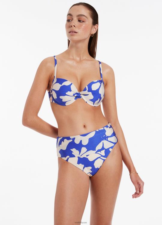 إمبوريو طي بنطال عالي الخصر نحيف الياقوت Seafolly ملابس سباحة 2JF2D379