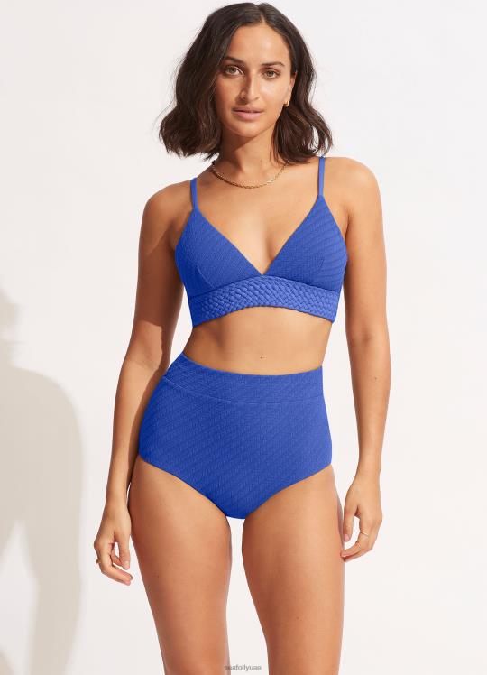 الصفصاف عالية مخصر بانت نحيف أزور Seafolly ملابس سباحة 2JF2D413