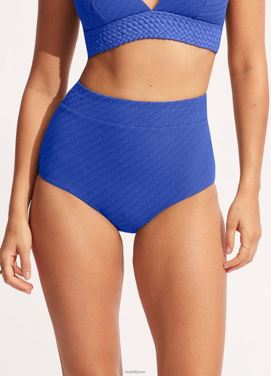 الصفصاف عالية مخصر بانت نحيف أزور Seafolly ملابس سباحة 2JF2D413