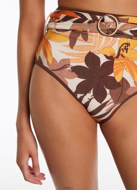 حزام فلوريال عالي الخصر نحيف لاتيه Seafolly ملابس سباحة 2JF2D416