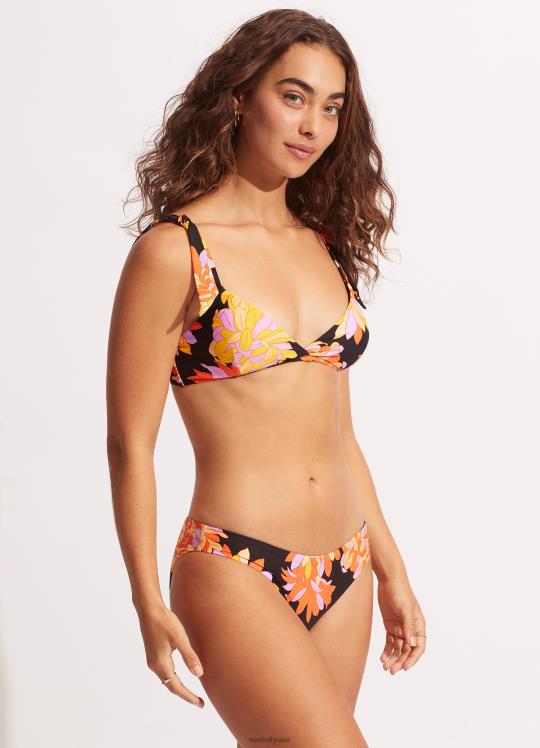 بالم سبرينغز محب بانت نحيف أسود Seafolly ملابس سباحة 2JF2D431