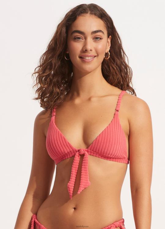 هافانا ثابت ثلاثي نحيف قبلت الشمس المرجان Seafolly ملابس سباحة 2JF2D438