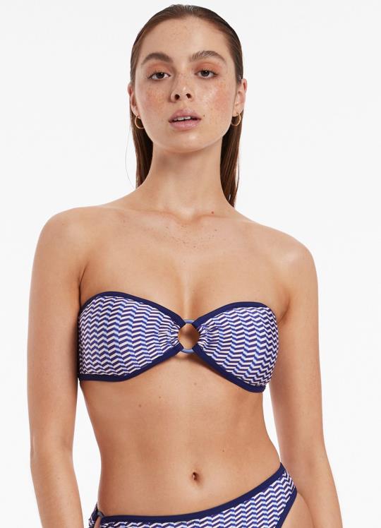 قطعة بيكيني علوية من تصميم العمودي نحيف الياقوت Seafolly ملابس سباحة 2JF2D453