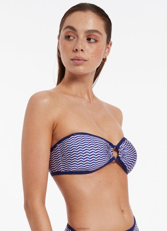 قطعة بيكيني علوية من تصميم العمودي نحيف الياقوت Seafolly ملابس سباحة 2JF2D453