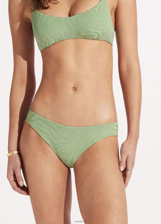 بانت محب الموجة الثانية نحيف النخيل الأخضر Seafolly ملابس سباحة 2JF2D464