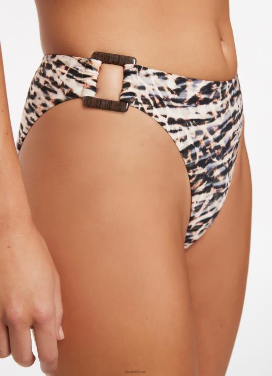 بنطال صحارى ذو أرجل عالية نحيف أسود Seafolly ملابس سباحة 2JF2D472