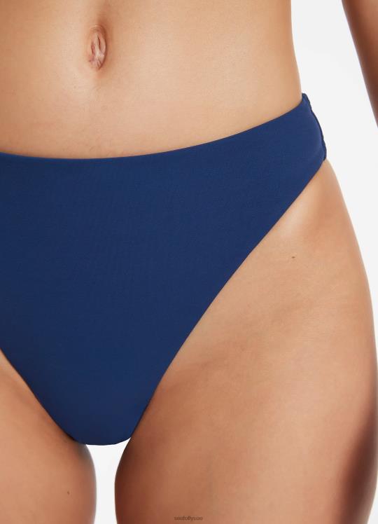 بنطلون جيتسيت ذو أرجل عالية نحيف الأزرق السلمي Seafolly ملابس سباحة 2JF2D474