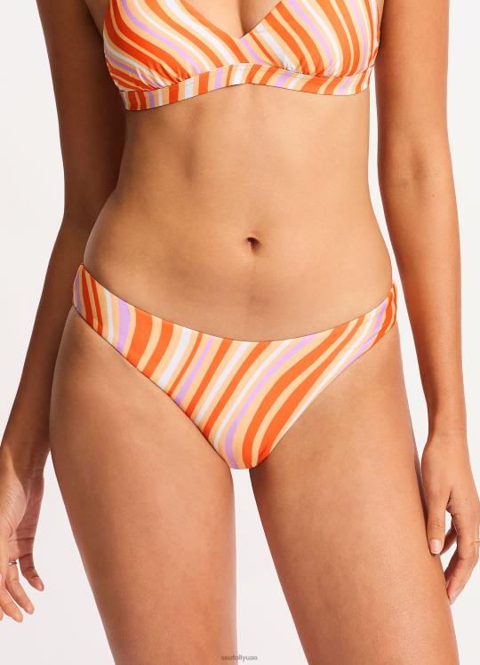 وزارة الدفاع فرقة عالية قطع ريو نحيف الماندرين Seafolly ملابس سباحة 2JF2D487