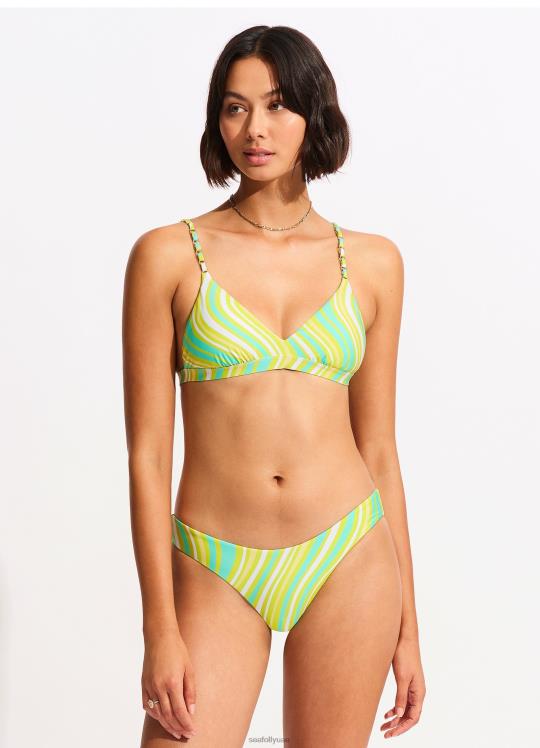 وزارة الدفاع فرقة عالية قطع ريو نحيف انفجار الجير Seafolly ملابس سباحة 2JF2D488