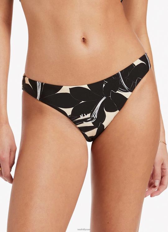 فلوريال محب بانت نحيف أسود Seafolly ملابس سباحة 2JF2D492