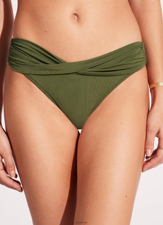 فرقة تويست جماعية محب نحيف زيتون Seafolly ملابس سباحة 2JF2D518