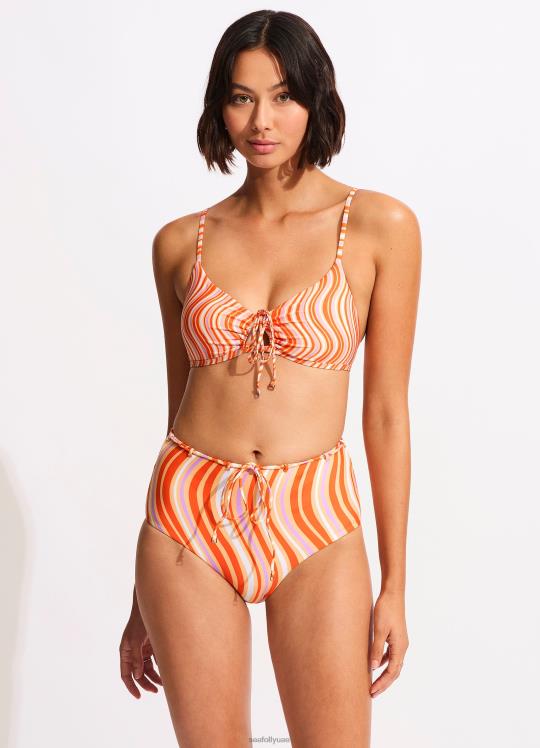 وزارة الدفاع بانت عالية مخصر نحيف الماندرين Seafolly ملابس سباحة 2JF2D560