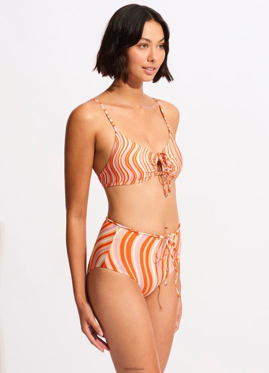 وزارة الدفاع بانت عالية مخصر نحيف الماندرين Seafolly ملابس سباحة 2JF2D560