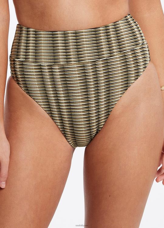 رافيلو بنطال ذو أرجل عالية نحيف زيتون Seafolly ملابس سباحة 2JF2D579