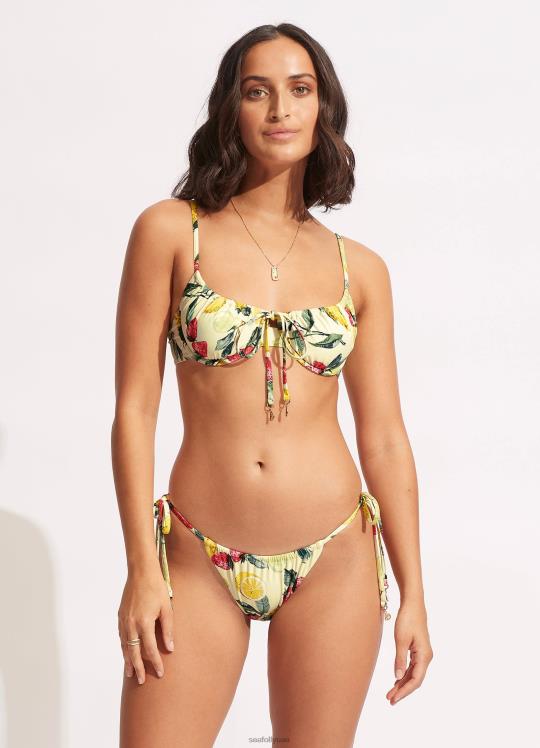 بنطال ريو الجانبي برباط نحيف ليمونسيلو Seafolly ملابس سباحة 2JF2D585