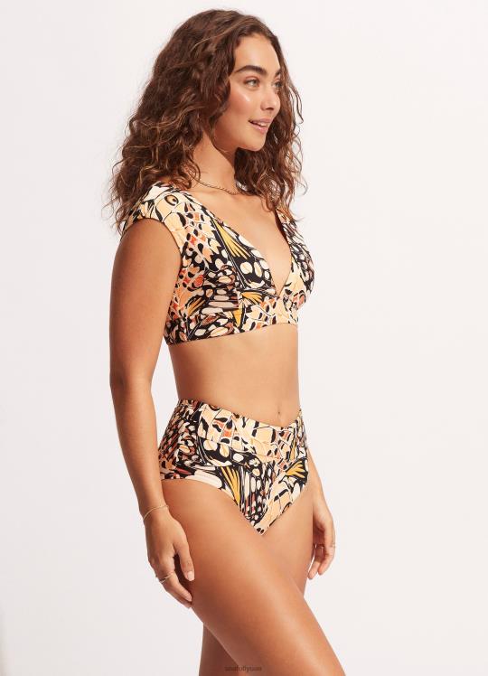 خذ رحلة بانت عالية مخصر نحيف الماندرين Seafolly ملابس سباحة 2JF2D616