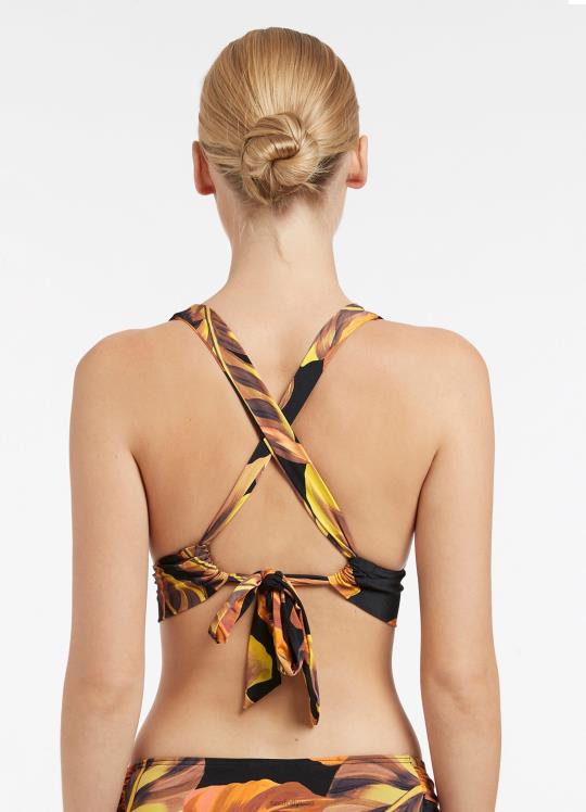 بالماس توب ثلاثي ناعم نحيف أسود Seafolly ملابس سباحة 2JF2D622