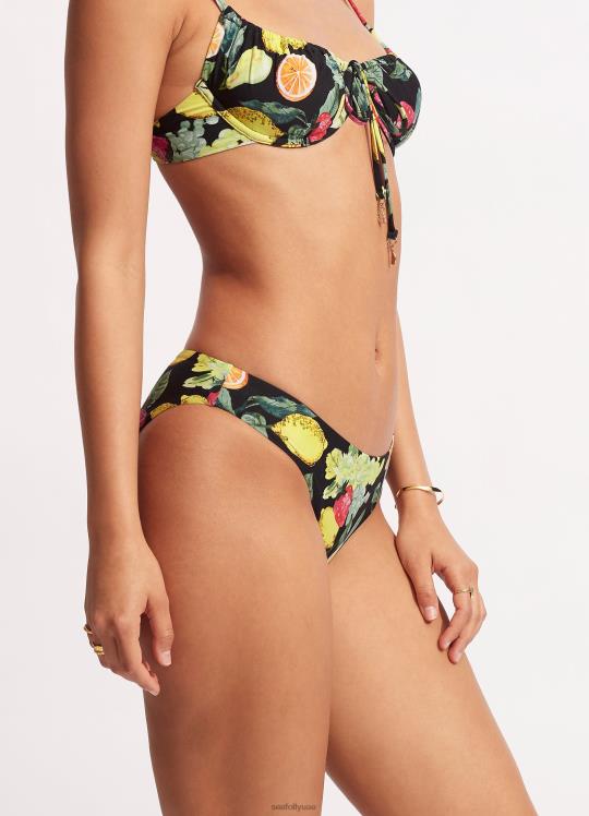 ليمونسيلو محب بانت نحيف أسود Seafolly ملابس سباحة 2JF2D628