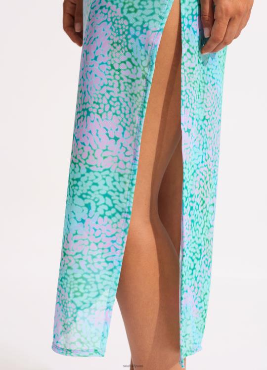 غطاء شبكي لجلد البحر نحيف أخضر حيوي Seafolly ملابس 2JF2D674