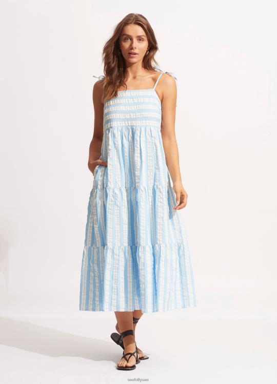 كابانا الطبقة ماكسي نحيف مسحوق أزرق Seafolly ملابس 2JF2D686