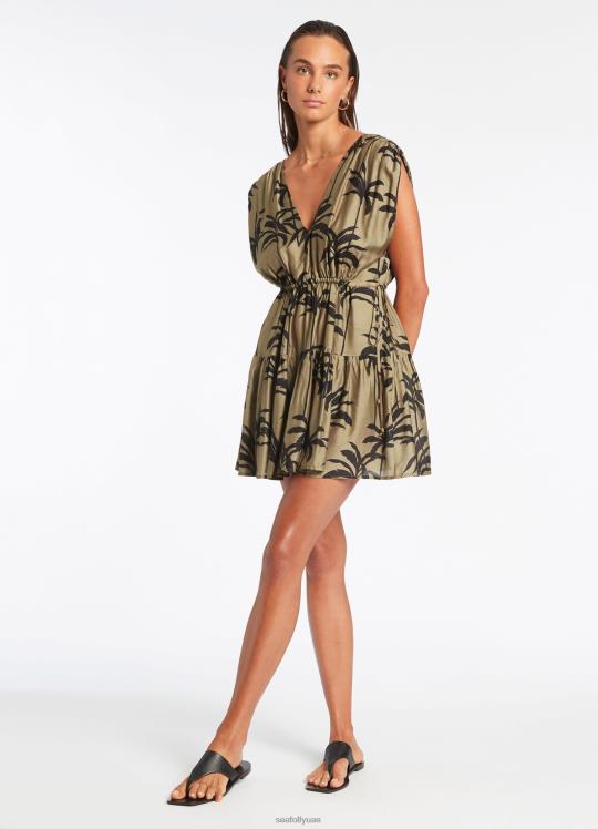 تغطية متدرجة بالم نحيف زيتون Seafolly ملابس 2JF2D704