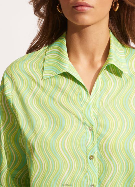 تغطية فرقة وزارة الدفاع نحيف انفجار الجير Seafolly ملابس 2JF2D711