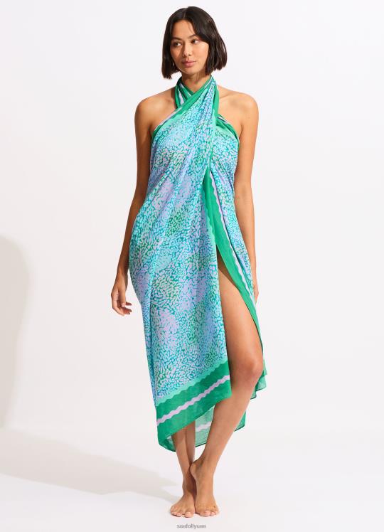ردائه جلد البحر نحيف أخضر حيوي Seafolly ملابس سباحة 2JF2D717