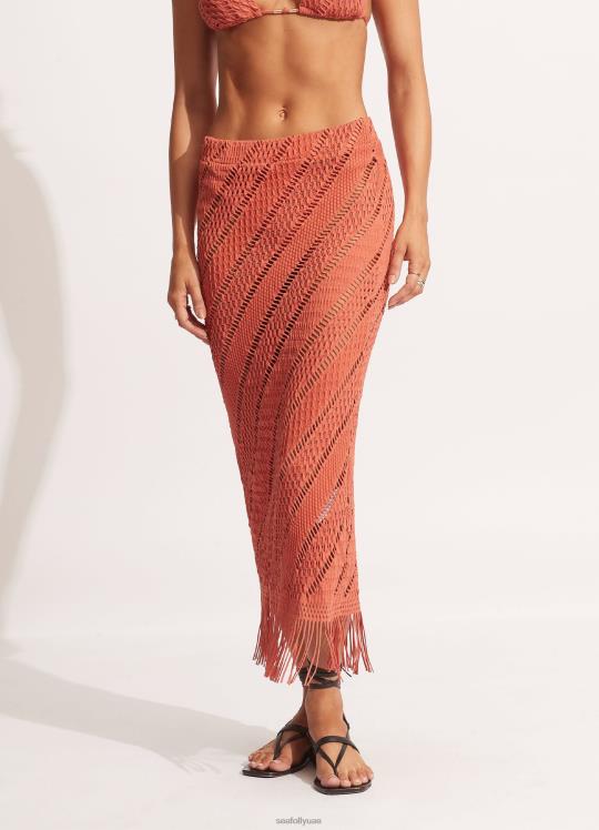 تنورة مراكش نحيف قرفة Seafolly ملابس 2JF2D730