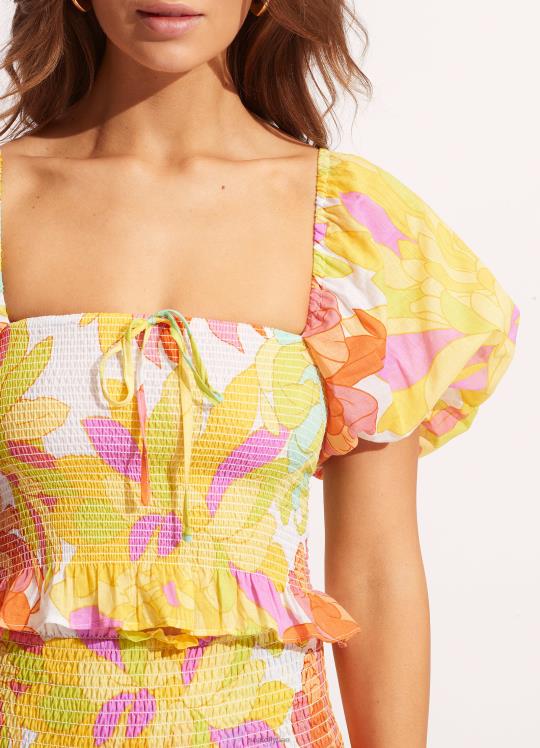 ينابيع النخيل تلتف حول الضوء العلوي نحيف الأضواء Seafolly ملابس سباحة 2JF2D740