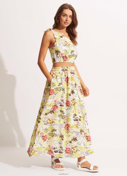 الساحل إلى الساحل كتف واحد نحيف الجير البري Seafolly ملابس سباحة 2JF2D741