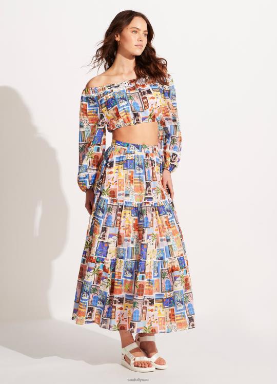 في أعلى المحاصيل عطلة نحيف أزور Seafolly ملابس سباحة 2JF2D743