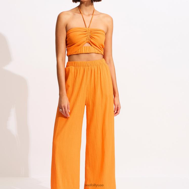 بنطلون شاطئ مجعد نحيف الماندرين Seafolly ملابس 2JF2D751