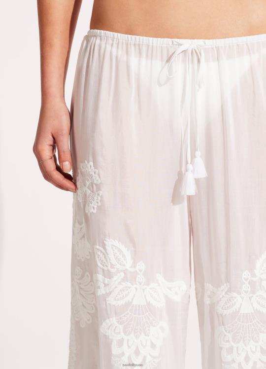 بانت مطرزة نحيف أبيض Seafolly ملابس 2JF2D752