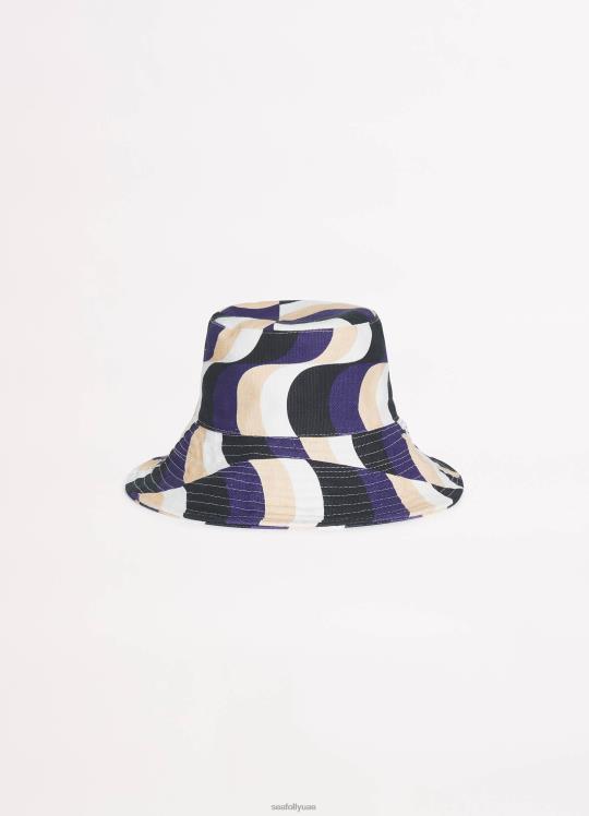 قبعة دلو حديثة نحيف أسود Seafolly مُكَمِّلات 2JF2D782