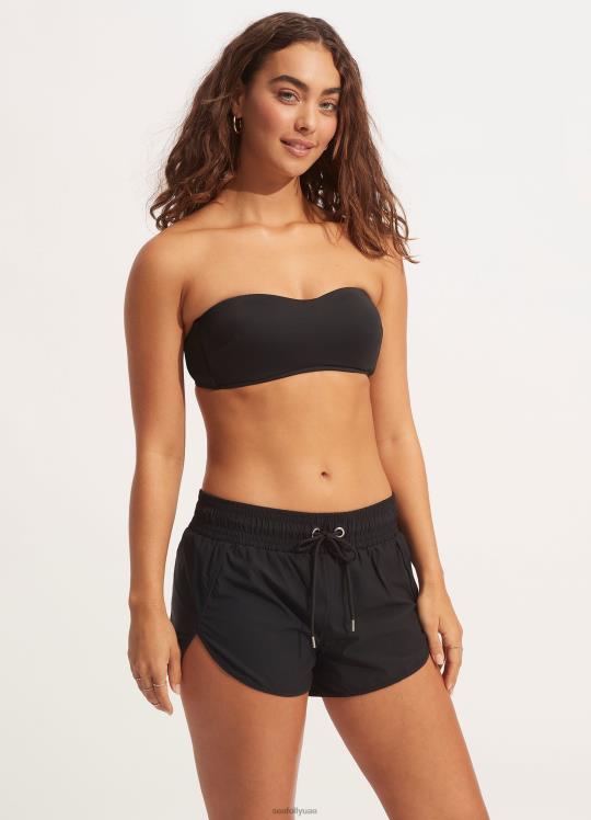 الجماعية النشطة boardshort نحيف أسود Seafolly ملابس 2JF2D634