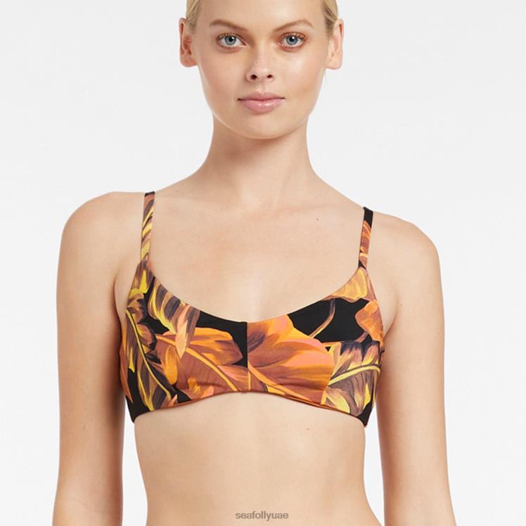بالماس c_d u/wire top نحيف أسود Seafolly ملابس سباحة 2JF2D423