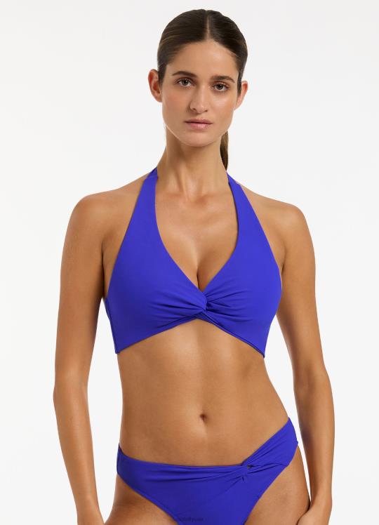 قطعة بيكيني علوية من jetset D-DD ملتوية أمامية نحيف الياقوت Seafolly ملابس سباحة 2JF2D264