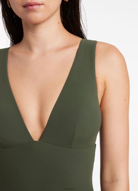 jetset يغرق قطعة واحدة نحيف زيتون Seafolly ملابس سباحة 2JF2D129