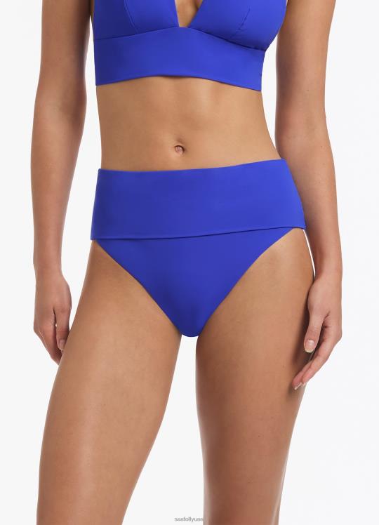 jetset قابلة للطي أسفل بيكيني عالي الخصر نحيف الياقوت Seafolly ملابس سباحة 2JF2D297